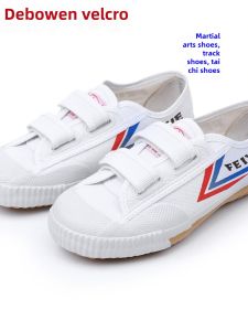 Taekwondo Shoes Track And Field Shoes Tai Chi Shoes Canvas Shoes Magic Tape Training Shoes Childrens Shoes Low Cut Casual Shoes