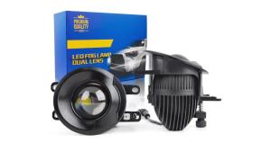 2.0Turn3.0 bi led Projector lens 3colors fog lamp Car Led Headlight 2Inch 3Inch super bright MIni fog light for Toyota