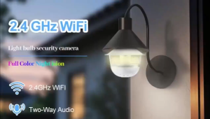 V380 2K E27 đèn máy ảnh 5MP không dây WIFI nhà máy ảnh mạch kín trong nhà màu sắc Tầm nhìn đêm phát hiện báo động hai đường điện thoại
