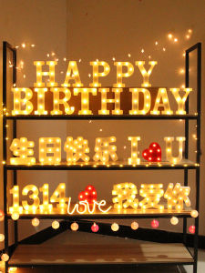 Luminous Number Lamp & DIY Symbol Sign: Romantic Proposal Decor Ideas