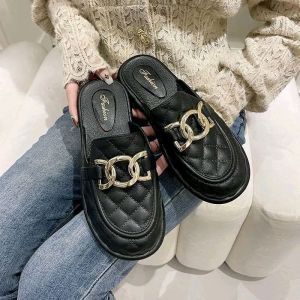 [CLEARANCE] ELynA Ladies Slip-On Flat Shoes Women Square Toe Loafers Kasut Perempuan Tapak Rata Kasut Wanita Kasut Raya Tumit Rendah Kasut Perempuan Kasut Wanita Selipar perempuan