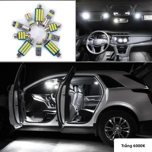 10 Chiếc Canbus LED Nội Thất Bản Đồ Dome Đèn Bộ Renault Captur Kaptur 2013-2021 Trắng/Xanh Băng Biển Số Bóng Đèn Plug & Play