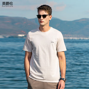 Enjeolon | Light Breathable Embroidered Linen T-shirt