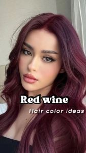 (FREE bleach set) Direct red wine Hair Color Kit (10minutes )100ml+Free Bleach&Peroxide(100ml) dye maroon merah rambut permanent dye