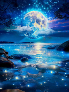 Jigsaw Puzzle for Adults 500/1000/1200/2000PCS Starry River Night Artwork Mindful Game Stress Relief Decor Gift