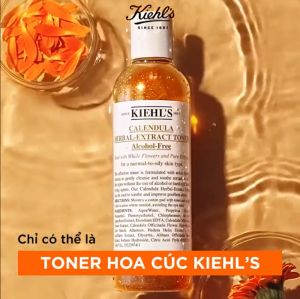 Nước cân bằng hoa cúc Kiehls Calendula Herbal Extract Alcohol-Free Toner 250ml