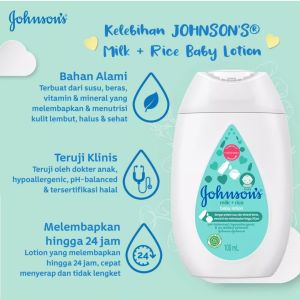 JOHNSONS Baby Milk & Rice Lotion 100ml