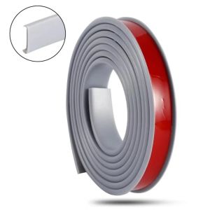 1pc 5m/196.85in Self Adhesive PVC Edge Banding Strip Sealing Tape U-Shaped Strip for Furniture Cabinet Desk Edge Guard Protector