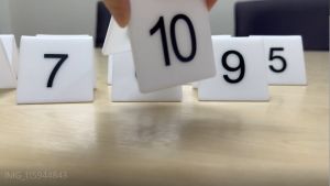 Table Top Number/ Table Number Stand/ Order Token Queue (Set of 10) / V Stand / Double Sides /座位牌立牌/ 餐桌牌