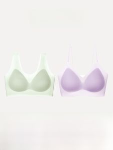 AIMO | Womens Foundation Liquid Underwear Thin Strap Breathable Cool Sensation Vest Invisible Skin Bra Young Female Summer Style
