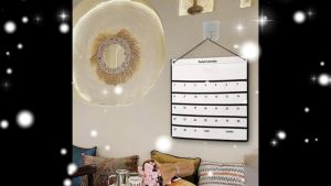 ถุงจัดเก็บติดผนังปฏิทิน ปฏิทินออมเงิน กระเป๋าเก็บของผนัง กระเป๋าเก็บของ นำไปแขวนได้ ขนาดใหญ่