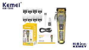 Kemei | Tông Đơ Cắt Tóc Nam Kemei KM-1806 Thân Trong Suốt Chuyên Nghiệp Có Thể Điều Chỉnh Ba Tốc Độ Có Thể Sạc Lại Tông Đơ Cắt Tóc Cho Đầu Râu Ria Mép