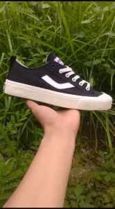 Converro Evil Low Black Natural 70s Sepatu Sekolah Hitam Kanvas High Premium Lokal Nitaolshop