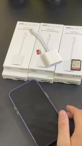 [HCM] Đầu đọc thẻ nhớ SD TF 2 trong 1 cho bộ chuyển đổi dữ liệu đầu đọc thẻ iP 8Pin / Type C sang SD TF-CA666
