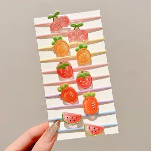 High Elasticity Thumb Hair Ties for Girls Childrens Hair Bands Baby Headwear Non-Damaging Hair Elastic Girls Hair Accessories