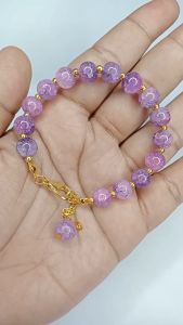 GELANG KRISTAL MUTIARA BATU PECAH 8 MM WATER BEADS BROKEN STONE BRACELET