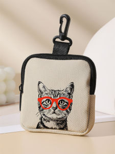Large capacity coin wallets with cat patterns digital printed coin wallets and storage bags are ideal choices for gifts