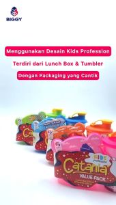 Lunch Box Set Souvenir Ulang Tahun Catania Kotak Tempat Makan Set Botol Minum Tumbler