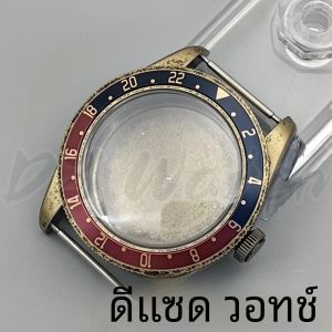 DZ 39 มม.NH34 NH35 NH36 NH38 NH70 Retro Domed Sapphire คริสตัล BB58 Bronze นาฬิกา ETA2824 PT5000 กันน้ําสกรู Crown