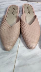 Sandal Selop Wanita Semi Formal Motif Garis - Garis Silang CL1627-1