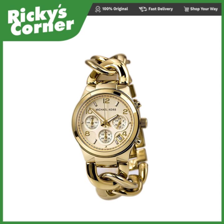 Mk Watch Michael Kors Women Runaway Twist Chronograph Mk3131 Lazada Ph