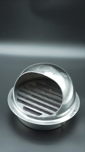 304 Stainless Steel Exhaust Vent Cap Outer Wall Air Outlet Anti Backflow Insect Proof Rain Cover Kitchen Range Hood Duct Vent
