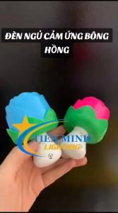 Đèn Ngủ Bông Hồng Tròn Cảm Ứng KY-1226 - GIAO MÀU NGẪU NHIÊN