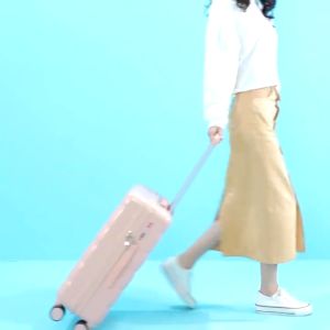 MOYU กระเป๋าเดินทาง กระเป๋าเดินทางล้อลาก กระเป๋า กระเป๋าใส่อุปกรณ์ ขนาด 14/20/24/28นิ้ว รุ่นซิปล็อครหัสได้ วัสดุPC