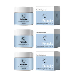 Feimuko Teeth Whitening Care Powder Tooth Cleaning Soothe Gum Removing Dental Plaque Fresh Breath Strengthens Dental Oral Care