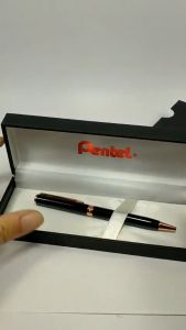 Bút Ký Thân Kim Loại Cao Cấp Nét 0.8mm Thiết Kế Dạng Vặn Pentel B811- Các Màu Vỏ Có Hộp