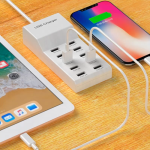 10 Port USB Power Charging Hub PowerPort Multi-Port USB Charger EU US UK Standard Smart Multi Protect VoltageBoost