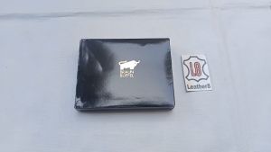 Dompet Pria BraunB Lipat Bahan 100% Kulit Sapi Warna Hitam & Gratis Box