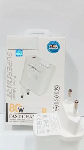 Batok Adapter RLM 9 SUPERDART 80W Fast Charger Batok Kepala Casan HP Universal Support Fast Charging