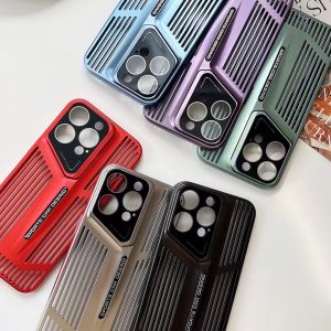 Luxury Heat Dissipation Cooling Phone Case For S22 S23 S24 S25 PLUS S22 S23 S24 S25 Ultra Breathable Mesh Grid Hard PC Cover