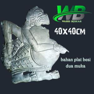 ornamen pagar besi tempa motif wayang 40x40 hiasan pagar