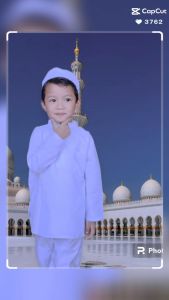 Setelan Baju Koko Anak Model Pakistan Umur 4-12 Tahun / Baju Koko Anak SD Putih Bersih