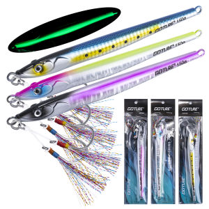 Mồi Câu Jig Goture Glow Speed Falling Fast Sinking 150g 200g Mồi Câu Kim Loại Dạng Thìa Câu Cá Biển Sâu Có Móc Mồi Câu Chìm Dọc.