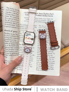 Uhada Silicone Sport Smartwatch Band for Huawei Fit3 Fit4 Mens Cute Cookie Bear Strap Summer Special Creative Wristband