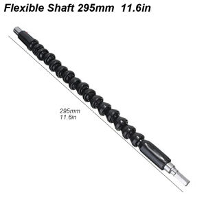 Angle Drill Attachment Screwdriver Adapter Flexible Shaft Soft Extension Holder Screw Driver Magnetic 1/4 Hex Bit Socket Chuck