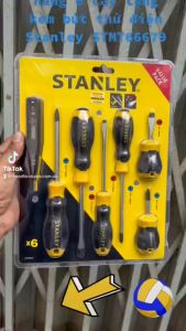 Bộ tuốc nơ vít đa năng 6 cây tặng kèm bút thử điện Stanley STMT66679
