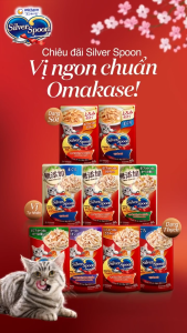 Pate SILVER SPOON 60g Cho Mèo - Thức Ăn Ướt Cho Mèo - Sốt Mèo Gói Dạng Sốt Thạch