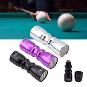 3 in 1 Cue Tip Shaper บิลเลียดสนุ๊กเกอร์สระว่ายน้ํา Cue Tip Shaper Snooker Cue Tips เครื่องมือมัลติฟังก์ชั่น Shaper Scuffer Aerator Tapper