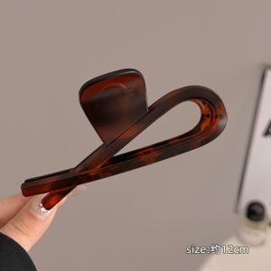 Elegant Matte Finish Hair Claw for Women 2024 New Release High End Feel Hairpin Tail Wagon Claw Large Size Hair Accessory