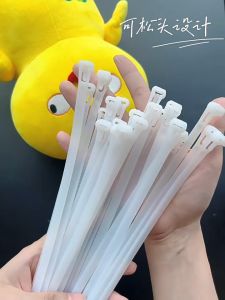 เคเบิ้ลไทร์ปลดล็อค ขนาด 6/8/10, มีสี 100 ราย, Releasable Nylon Cable Tie