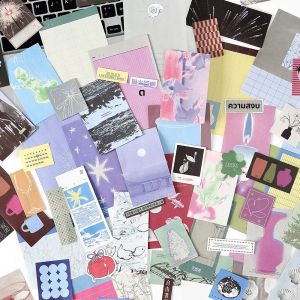 40 ชิ้น/แพ็คภูมิทัศน์หมายเหตุกระดาษ DIY Scrapbooking อุปกรณ์ตกแต่งขยะ Journal Collage อัลบั้มวัสดุแพ็คเครื่องเขียนนักเรียน