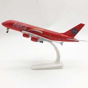 1:400 Scale 20cm cola Airlines Airbus A380 Metal Alloy Airplane Aircraft Model Decoration Plane Kids Christmas Gift Collectible