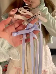 Bow Ribbon Hair Clip 🎀 蝴蝶结丝带发夹 Klip Rambut Reben Riben Manis Hair Pin Woman Fashion Hair Claw Hair Accessories