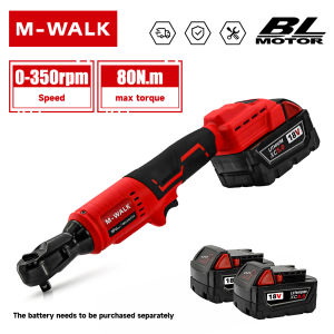 M-WALK Cordless Electric Wrench Right Angle Ratchet Wrench Removal Screw Nut Car Repair Tools For Milwaukee 18V Battery Pin