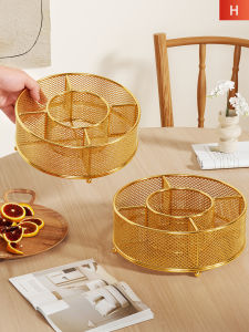 evesigar | Living Room Partitioned Fruit Plate Snack and Candy Storage Box