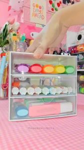 Hightune Kotak Penyimpanan Tempat Penyimpanan Pen Rak Desktop Drawer Desktop Box Storage